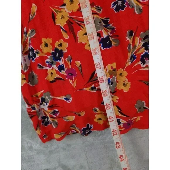 47 of 52 Conversations Anthropologie Floral Off Shoulder Midi Dress Womens 0 - Picture 5 of 12